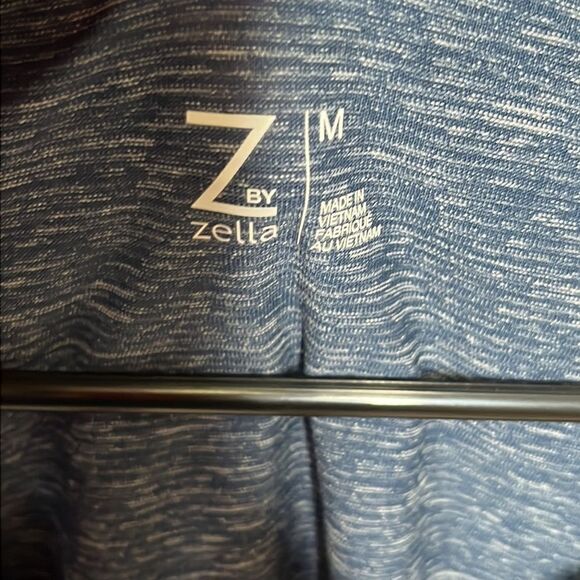 Z By Zella Blue Insignia Ruched Front Studio 3/4 Sleeve Shirt Size M - Picture 4 of 5